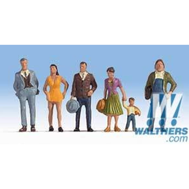 Walthers  949-6056 Pedestrians Pkg(6) Set #2 : HO Scale