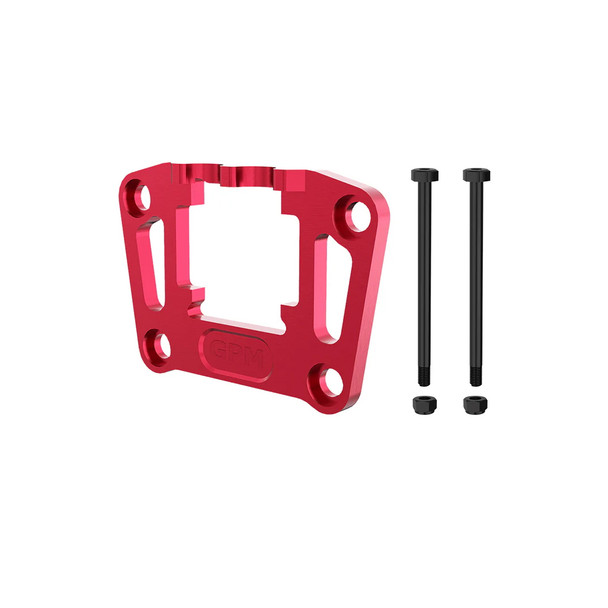 GPM Aluminum 7075 Alloy Rear Bulkhead Mount Strengthen Red for Traxxas 1/16 Mini Maxx