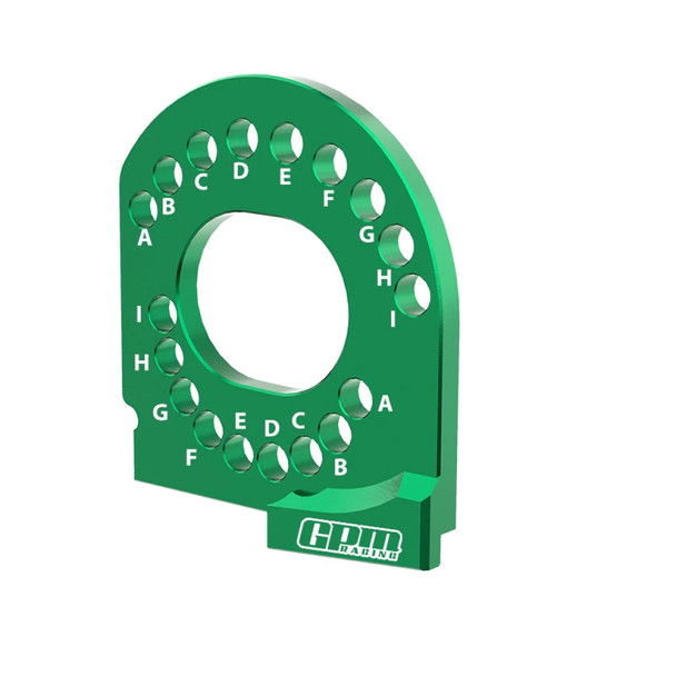 GPM Aluminum 7075 Alloy Motor Mount Plate Strengthen Green for Traxxas 1/16 Mini Maxx