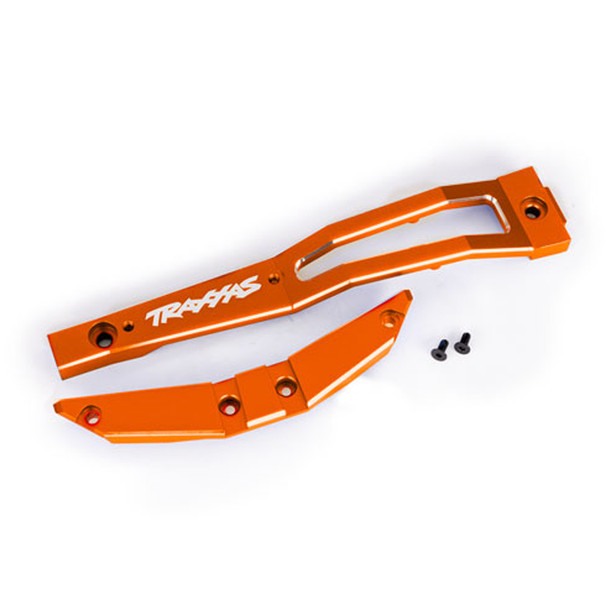 Traxxas 10221-ORNG HD Aluminum Front Chassis Brace Orange for Maxx Slash