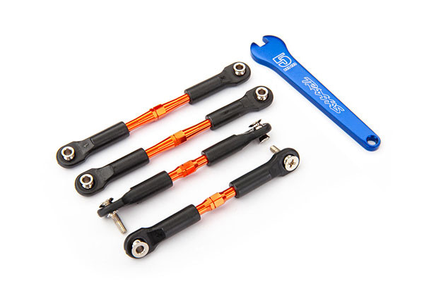Traxxas 3741T Aluminum Turnbuckles Set Orange : Rustler / Stampede