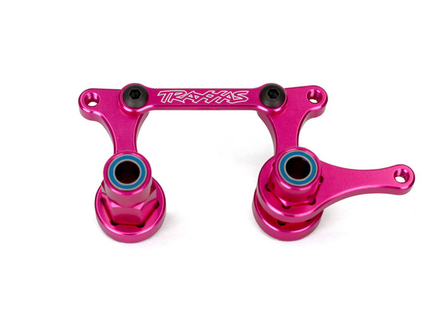 Traxxas 3743P Steering Bellcranks/Drag Link Pink Anodized