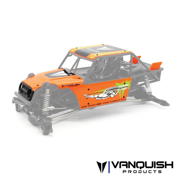 Vanquish VPS10514 H10 Optic Body Panel Set Orange - w/ Decals (Not installed)