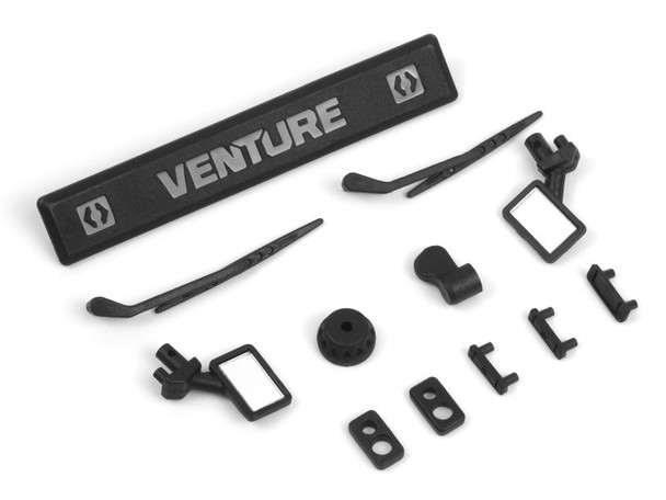 HPI 160847 Body Accessory Set Type 1 Black for Ventura18 Toyota Hilux SR5