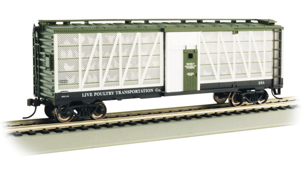 Bachmann 15902 Live Poultry Transportation Co. #251 (with Chickens) HO Scale