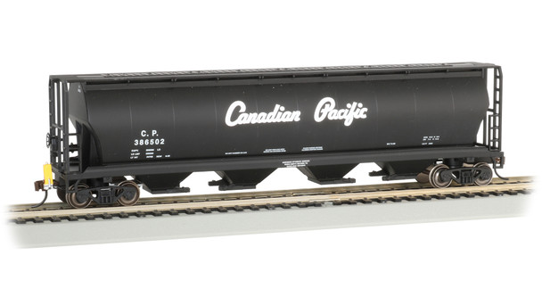 Bachmann 73804 Cylindrical Grain Hopper w/Flashing End of Train Device - Canadian Pacific #386502 HO Scale