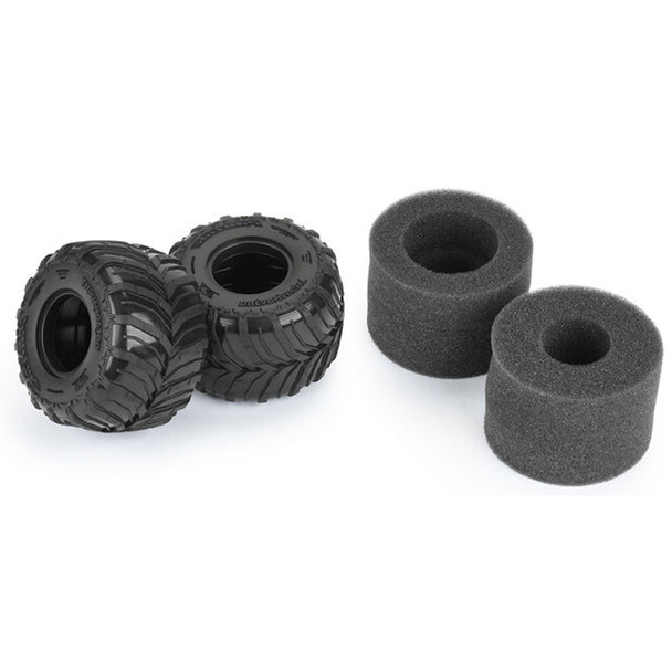 Pro-Line PRO1026500 1/18 Dreadnaught 1.25"/1.75" F/R MT Tires (2) for Mini LMT