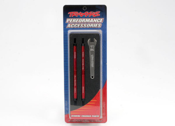Traxxas 5338R Tubes Lightweight Aluminum Red Turnbuckle Revo