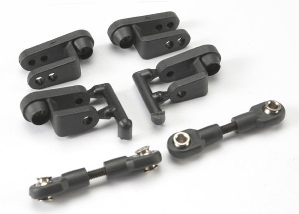Traxxas 5345R Servo Horns Steering Long (2) Short (2)