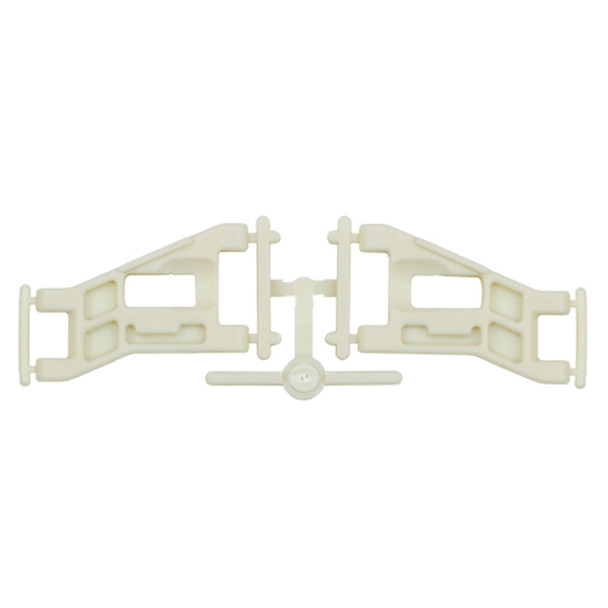 Associated 6204 Front Wide Suspension Arms, White for RC10