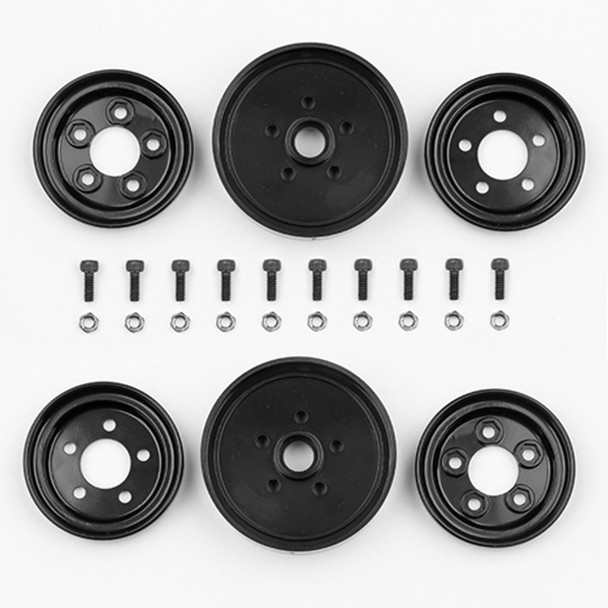 Associated 6394 Jay Halsey Front Black Wheels for RC10