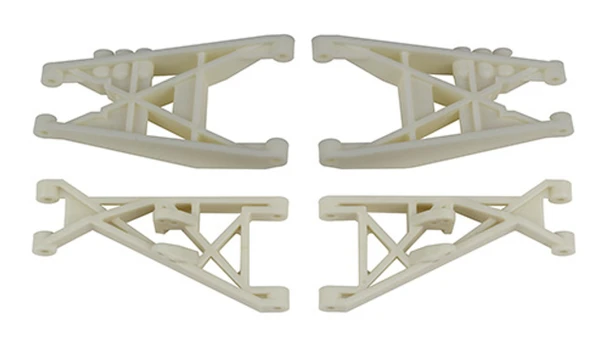 Associated 7806 Front & Rear Suspension Arms, White for RC10T