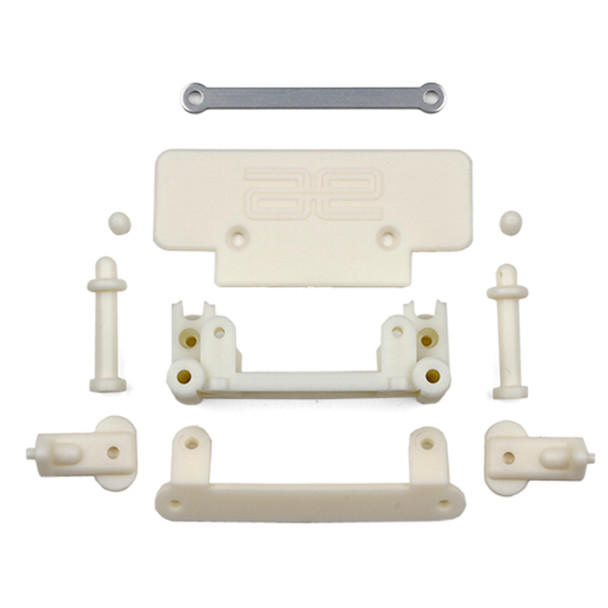 Associated 7809 Front Bulkhead, Bumper and Body Mounts for RC10T