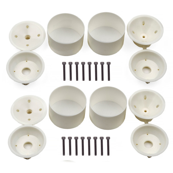Associated 7840 Front And Rear 3-Piece Wheels, Wide for RC10GT