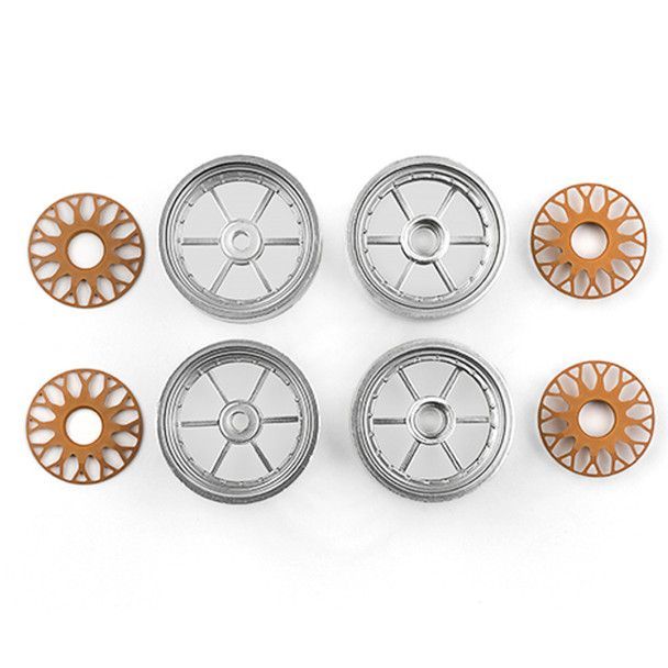 Associated 8827 Front & Rear Wheels for RC10DS