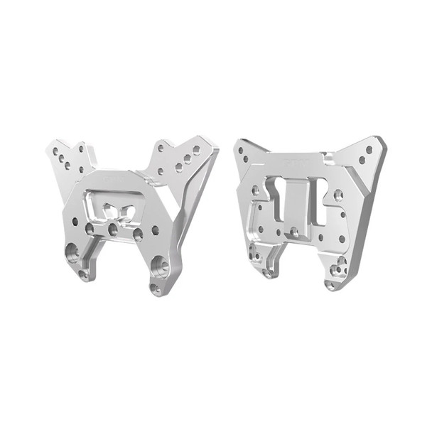 GPM Aluminum 7075-T6 Alloy Front & Rear Shock Tower Brace Silver for 1/8 KRATON 6S