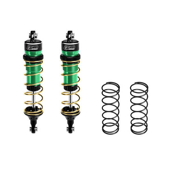 GPM Aluminum 6061-T6 Alloy Front Adjustable Spring Shock 104mm Green for 1:8 JATO