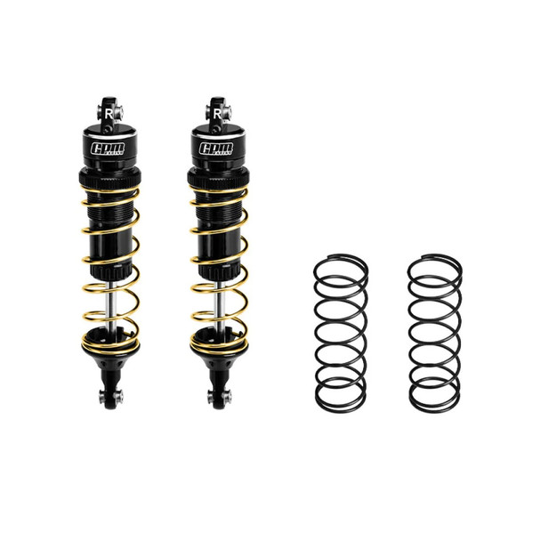 GPM Aluminum 6061-T6 Alloy Rear Adjustable Spring Shock 104mm Black for 1:8 JATO