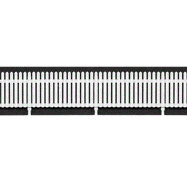 Tichy Train Group 8278 Picket Fence 4' Scale Tall - 5 Pieces HO Scale