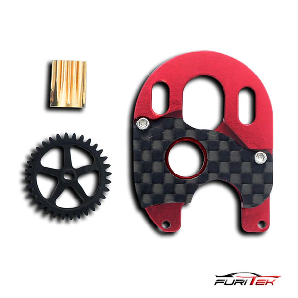 Furitek Brushless Conversion Pro for SCX24 0.5M Spur Gear 12T Pinion Gear & CNC Motor Mount