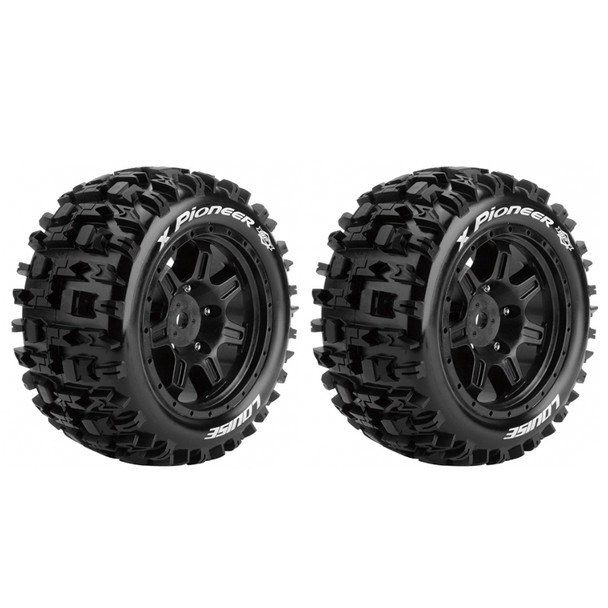Louise R/C X-Pioneer 1/5 Sport MT Tires, 24mm Hex w/ Black Rim (2) Arrma Kraton 8S