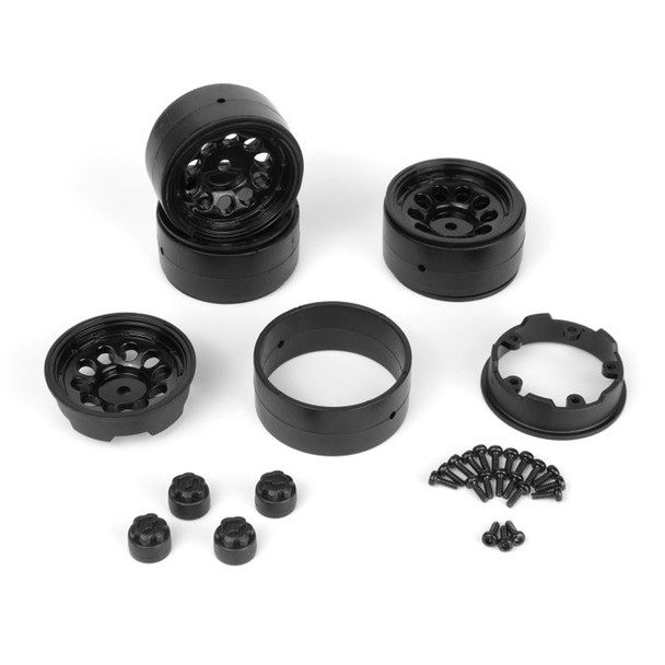 HPI 160841 CS-10 Beadlock Wheel 1.2in Black (4pcs) for Ventura18