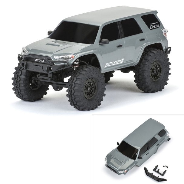 Pro-Line PRO362114 1/24 2023 Toyota 4Runner TRD Pro Gray Hard Body Assembled: SCX24