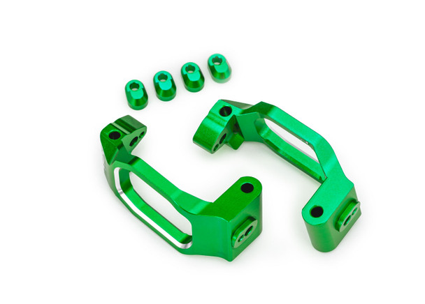 Traxxas 10232-GRN Aluminum Left & Right Caster Blocks Green for Maxx Slash / Maxx