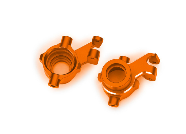 Traxxas 10237-ORNG Aluminum Left & Right Steering Blocks Orange for Maxx Slash / Maxx