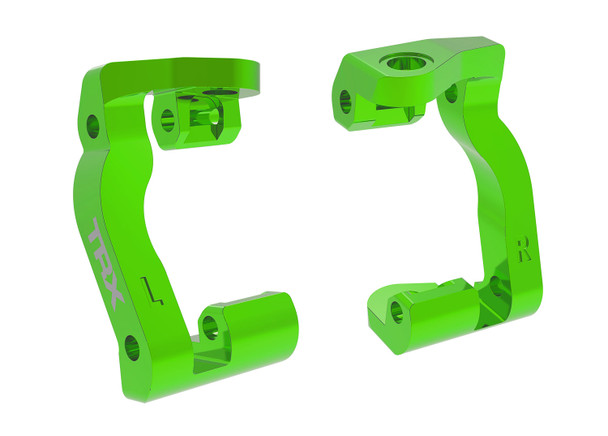 Traxxas 10733-GRN Aluminum Caster Blocks (C-Hubs) Green for Mini Maxx