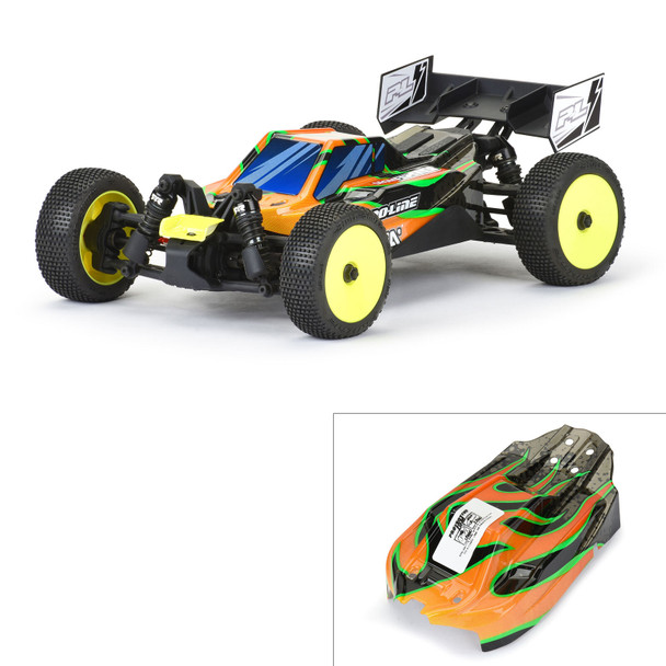 Pro-Line PRO367120 1/14 Pre-Cut/Pre-Painted Axis Tribe (Yellow/Black) Body: Typhon GROM