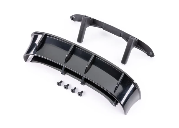 Traxxas 7413X Ford Fiesta Black Rear Wing with Screws