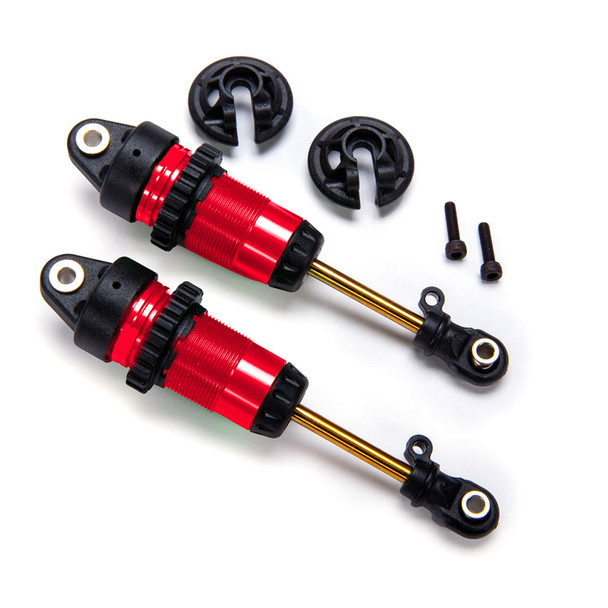 Traxxas 7461-RED 1/10 Red Aluminum Long GTR Shocks (2)