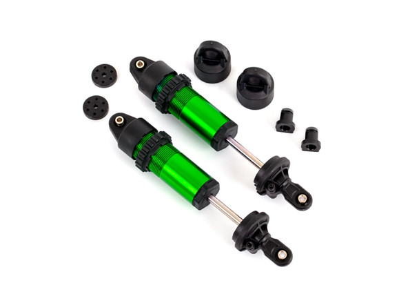 Traxxas 9660-GRN Aluminum Shocks Green w/o Springs (2) for Maxx / Maxx Slash