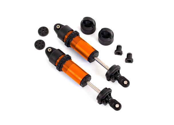 Traxxas 9660-ORNG Aluminum Shocks Orange w/o Springs (2) for Maxx / Maxx Slash