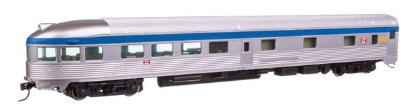Walthers 910-30370 85' Budd Observation RTR VIA Rail Passenger Car HO Scale