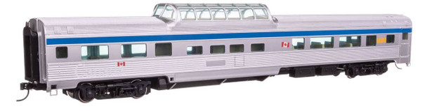 Walthers 910-30414 85' Budd Dome Coach RTR - VIA Rail - Passenger Car HO Scale
