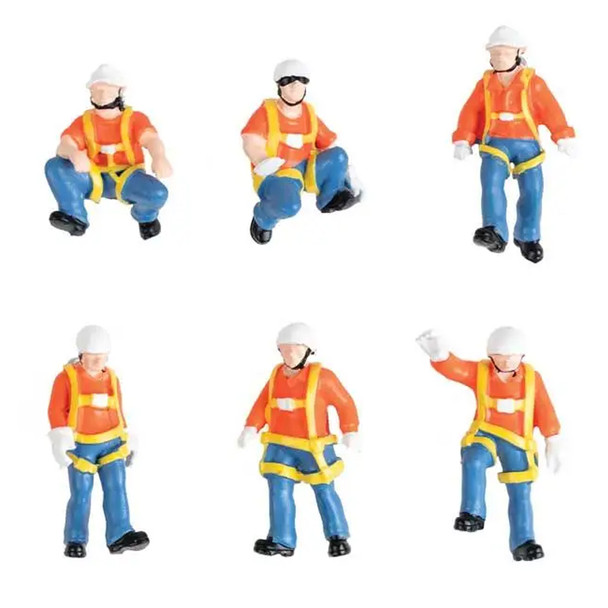 Walthers 949-6201 Trackside Workers - Transload Facility (6-Pack)  HO Scale