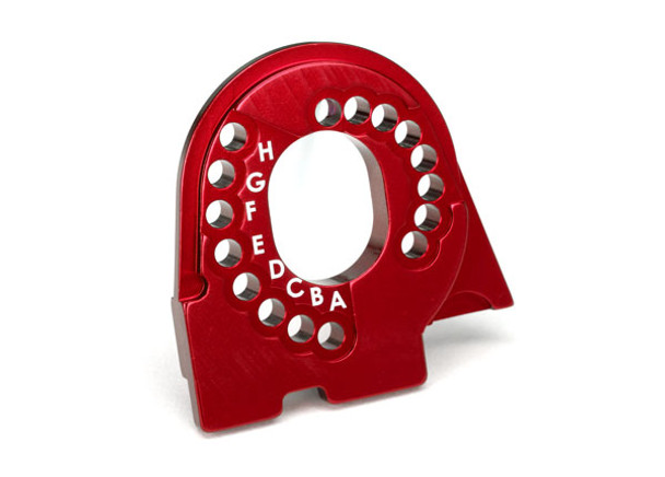 Traxxas 8290R Aluminum Motor Mount Plate 6061-T6 Red : TRX-4