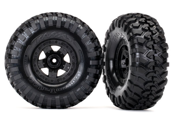 Traxxas 8181 Tires & Wheels Assembled Glued/Canyon Trail 2.2 Tires (2): TRX-4