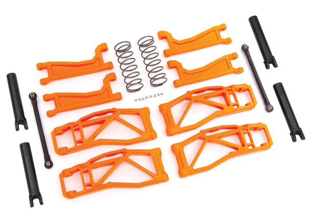 Traxxas 8995T Suspension WideMaxx Kit Orange w/ F/R Arms/Frt Toe Links/Rear Shock Sprgs