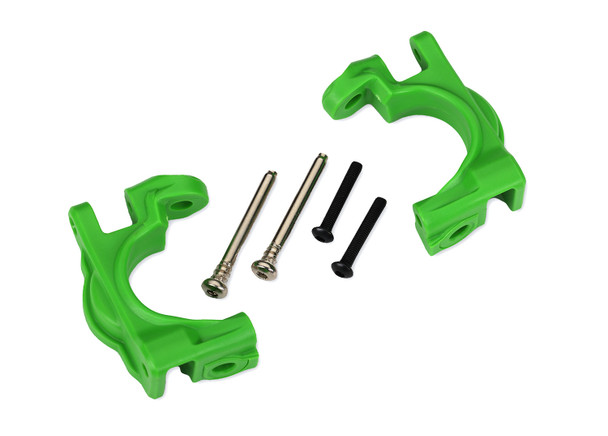 Traxxas 9032G Heavy Duty Caster Blocks C-Hubs Green : 4x4 Hoss/Rustler/Slash