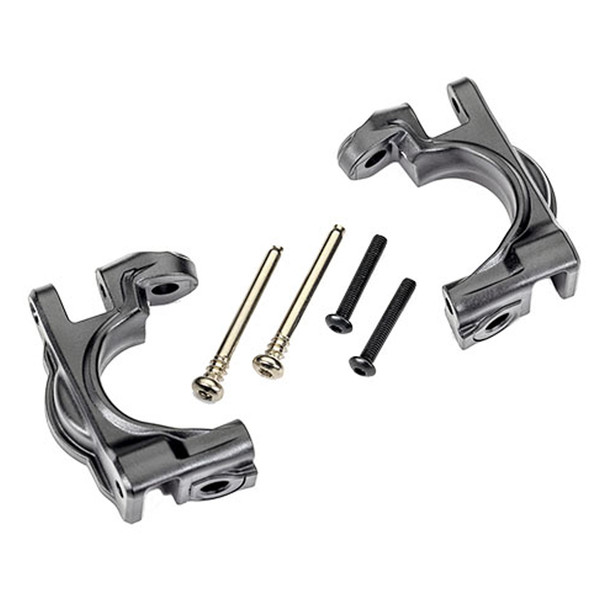 Traxxas 9032-GRAY Extreme Heavy Duty Caster Blocks C-Hubs for 4x4 Rustler/Slash