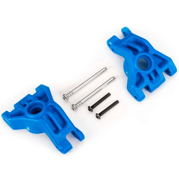 Traxxas 9050X Heavy Duty L/R Rear Sub Axle Carriers Blue : 4x4 Hoss/Rustler/Slash