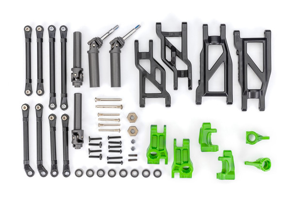 Traxxas 9180-GRN Heavy Duty Suspension Upgrade Kit Green for 2WD Rustler/Stampede