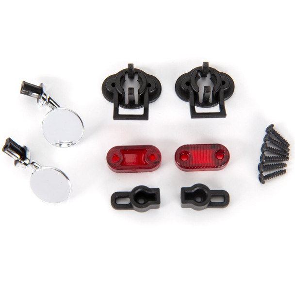 Traxxas 9339 L/R Side Mirrors / Mounts / Tail Light Lens / Retainers : 4-Tec 3.0