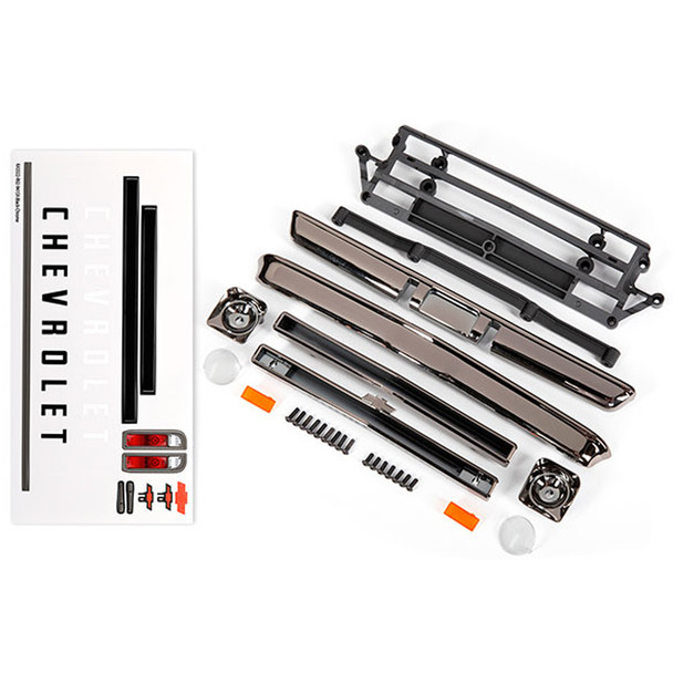 Traxxas 9415X Body Accessories / Chevrolet C10 Black Chrome : Drag Slash