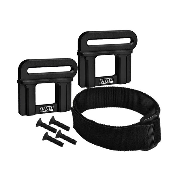 GPM Aluminum 7075 Alloy Battery Hold-Down Retainer Black for 1/8 Maxx Slash