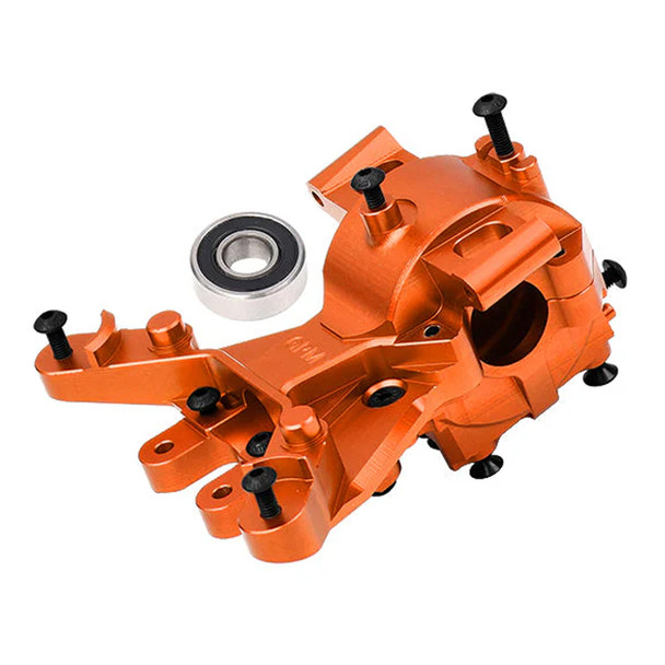 GPM Aluminum 7075 Alloy Front Upper & Lower Bulkhead Orange for 1/8 Maxx Slash
