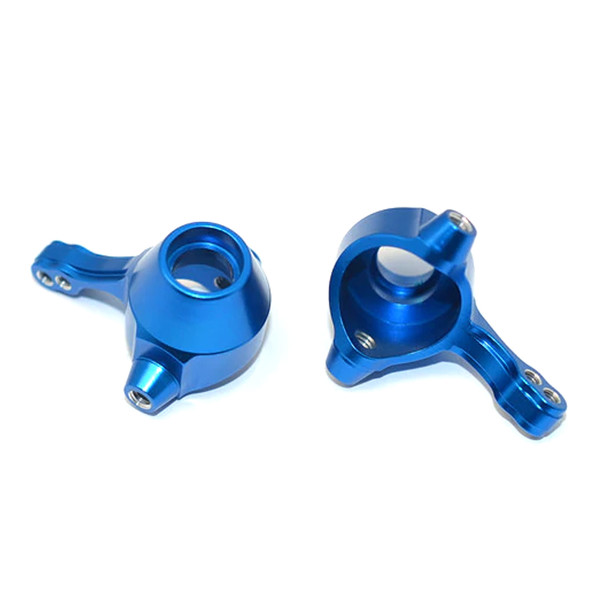 GPM Aluminum Front Knuckle Arm Blue : Tamiya TT02B & DF-02
